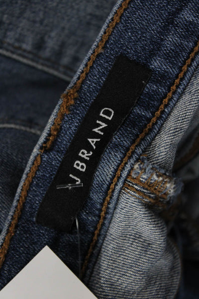 J Brand Women Ankle Cropped Skinny Jeans Dark Blue Size 29
