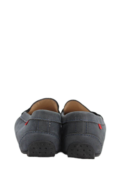 Marc Joseph New York Womens Leather Slide On Casual Loafers Navy Blue Size 8