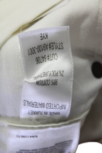 Agolde Womens High Rise Cropped Ankle White Jeans Size 28