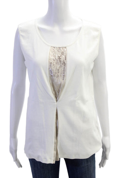Fabiana Filippi Womens Sleeveless Blouse Size 2XL