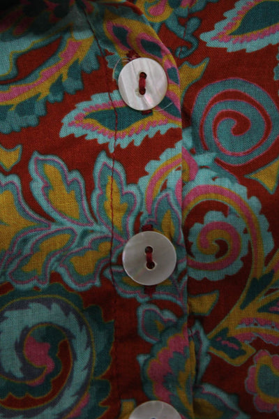 Roller Rabbit Girls Cotton Paisley Print Rodez Reilly Dress Red Multi Size 8