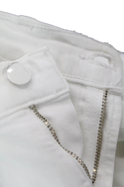 J Brand Women High Rise Ankle Skinny White Jeans Size 28