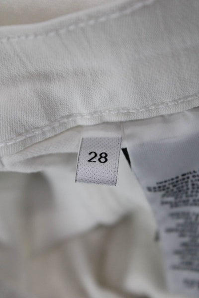 J Brand Womens Skinny Ankle Jeans White Size 28