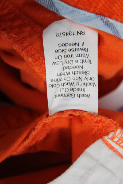Vineyard Vines Women Orange Chino Pants Size 6