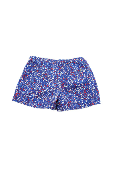 Vineyard Vines Girls Hook Closure Flat Front Star Print Shorts Size 14