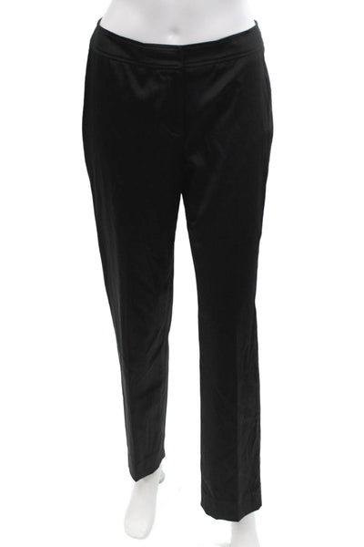 Donna Degnan Womens Dress Pants Black Hook & Eye Size 4