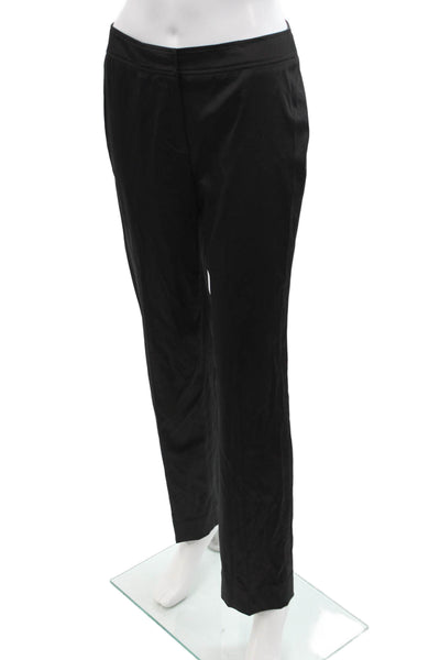 Donna Degnan Womens Dress Pants Black Hook & Eye Size 4