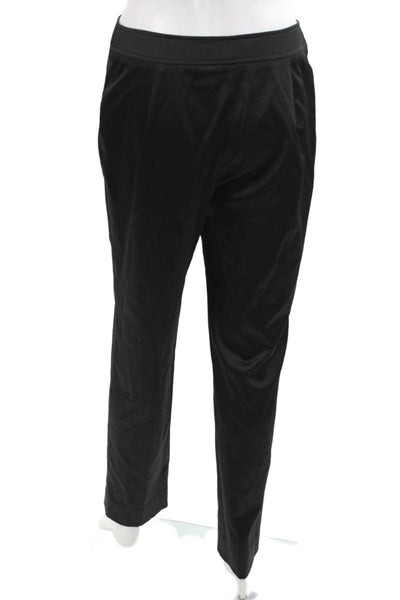 Donna Degnan Womens Dress Pants Black Hook & Eye Size 4