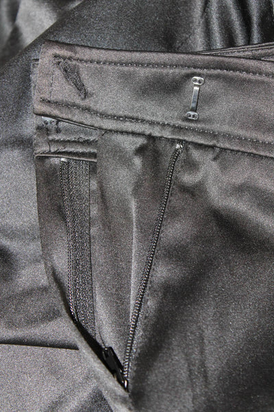 Donna Degnan Womens Dress Pants Black Hook & Eye Size 4