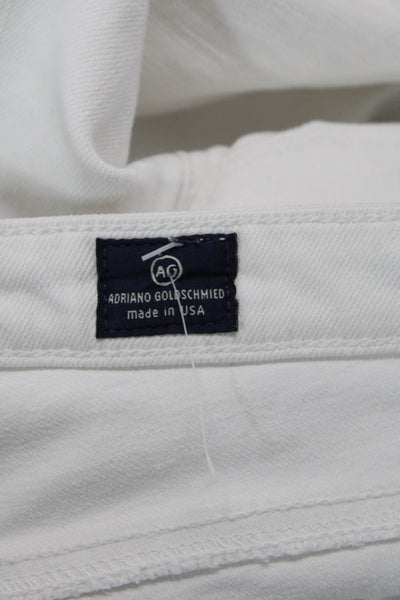AG Adriano Goldschmied Womens Skinny Jeans White Size 25