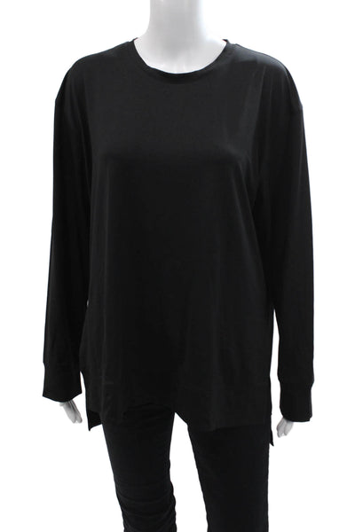 A'Nue Miami Womens Tunic Black Long Sleeve Crew Neck Size S