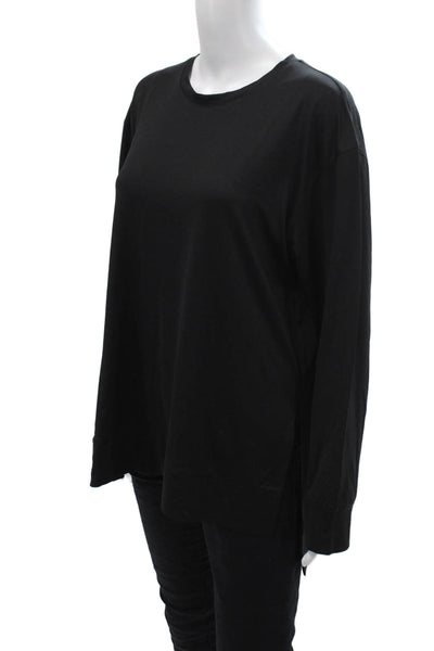 A'Nue Miami Womens Tunic Black Long Sleeve Crew Neck Size S