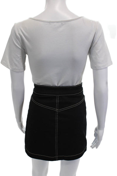 Zara Women Mini Pencil Skirt Black Size S