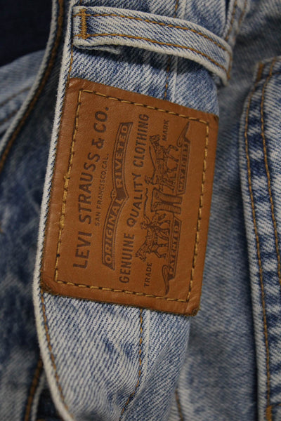 Levis Unisex Cropped Straight Light Blue Jeans Size 24