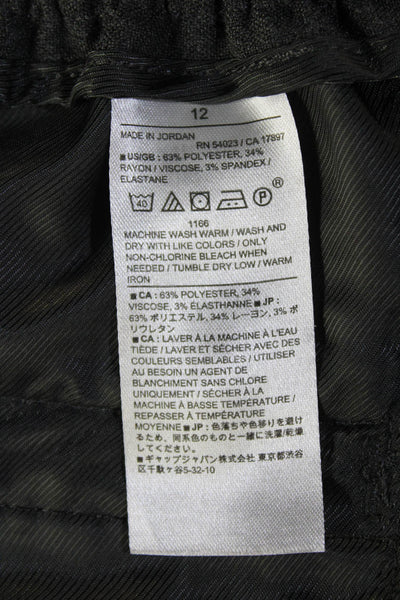 Banana Republic Women Dark Gray Dress Pants Size 12