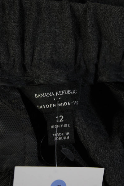 Banana Republic Women Dark Gray Dress Pants Size 12