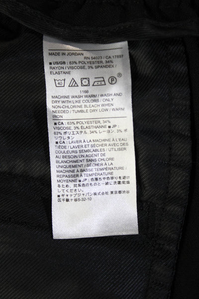 Banana Republic Womens Dress Pants Black Inseam 30 Size 10