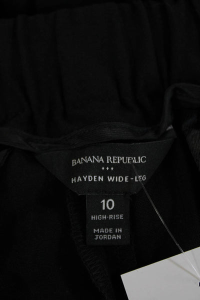 Banana Republic Womens Dress Pants Black Inseam 30 Size 10
