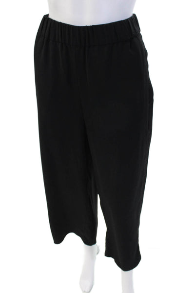 H&M Womens Cropped Sweatpants Black Size 10