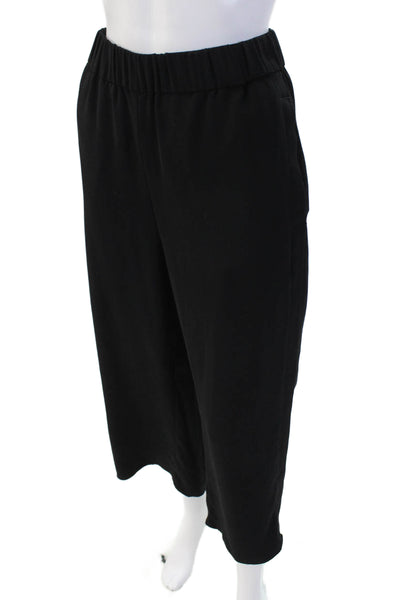 H&M Womens Cropped Sweatpants Black Size 10