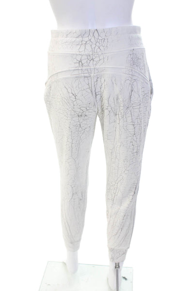Lululemon Women White Joggers Drawstring Polyester Size 6