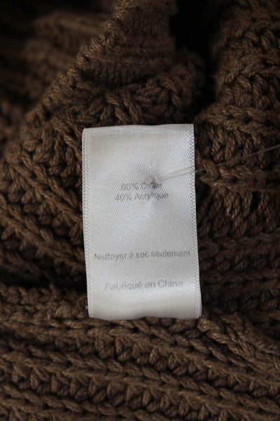 ASTR Women Pullover Turtleneck Sweater Brown Long Sleeve Size S
