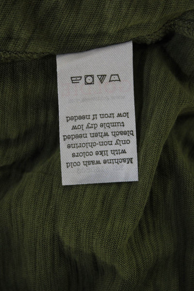 Goldie Womens Jersey T-Shirt Green Short Sleeve Pima Cotton Size XS