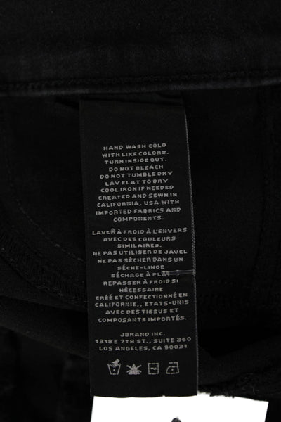 J Brand Women Skinny Jeggings Black Mid Rise Button Fly Size 26