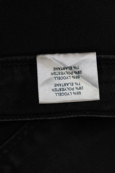J Brand Women Skinny Jeggings Black Mid Rise Button Fly Size 26