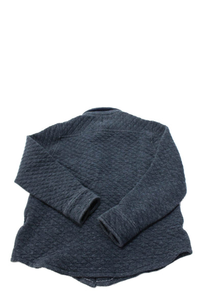Crewcuts Boys Cotton Button Long Sleeve Collar Sweater Gray Size M