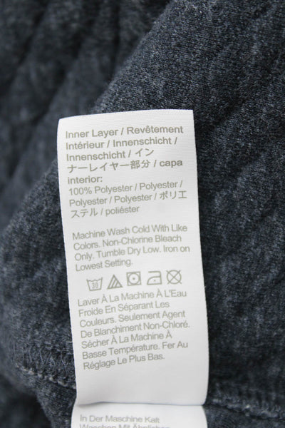 Crewcuts Boys Cotton Button Long Sleeve Collar Sweater Gray Size M