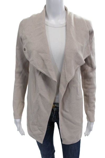 Jigsaw Womens Beige Wool Button Cardigan Long Sleeve Size XS