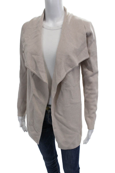 Jigsaw Womens Beige Wool Button Cardigan Long Sleeve Size XS