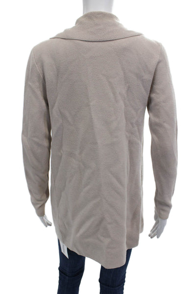 Jigsaw Womens Beige Wool Button Cardigan Long Sleeve Size XS