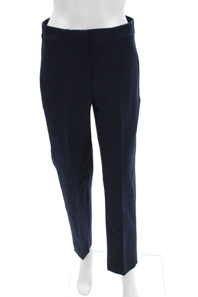 J Crew Women Dark Blue Ankle Dress Pants Hook & Eye Size 4