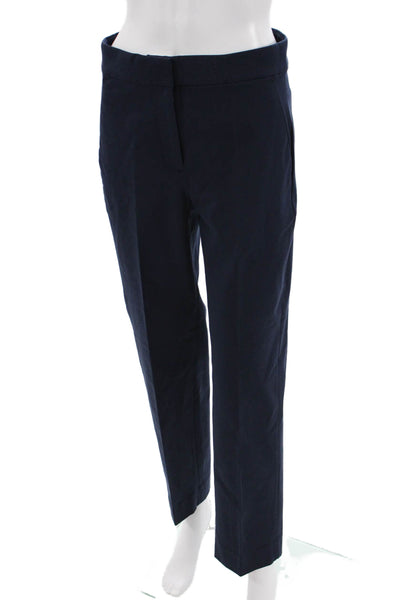 J Crew Women Dark Blue Ankle Dress Pants Hook & Eye Size 4