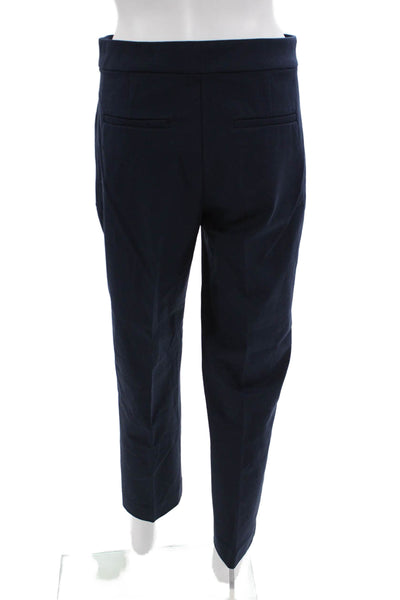 J Crew Women Dark Blue Ankle Dress Pants Hook & Eye Size 4