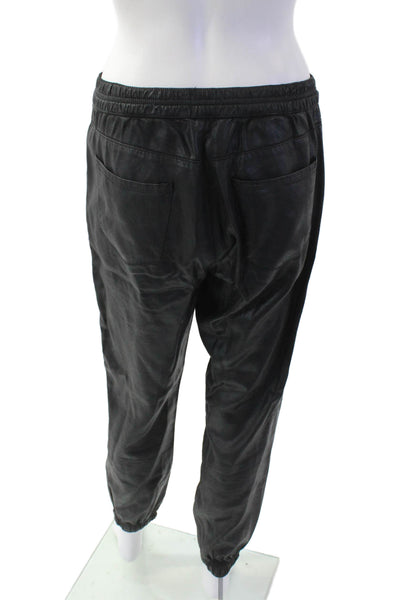 DWP Women Jogger Pants Black Zip Tencel Rayon Size S