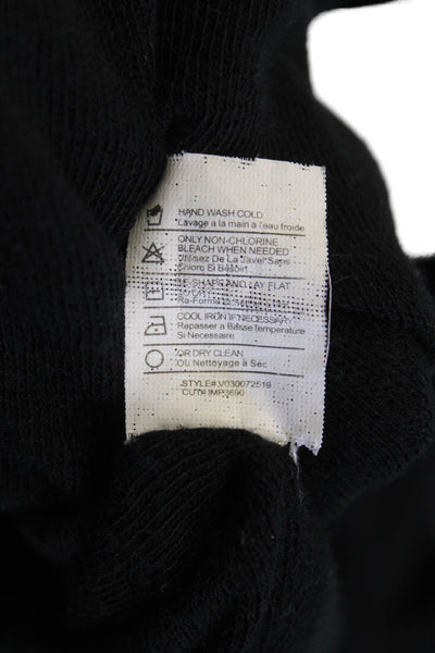 Vince Women Black V-Neck Basic Long Sleeve Sweater Size S