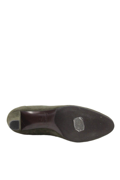 Fratelli Rossetti Women's Lace Up Tassel Suede Leather Ankle Boots Green Size 38