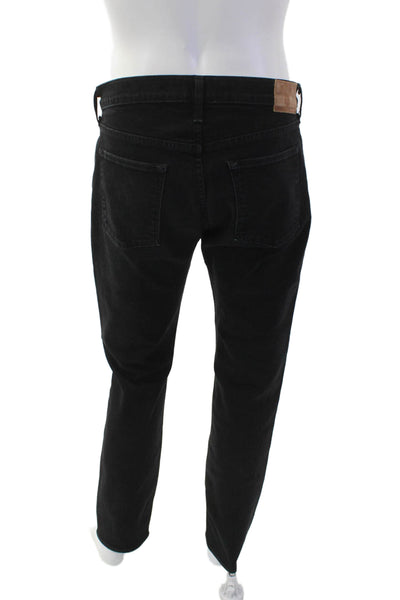 J Crew Mens Black Skinny Straight Jeans Size 35
