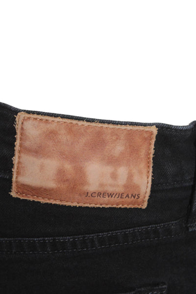 J Crew Mens Black Skinny Straight Jeans Size 35