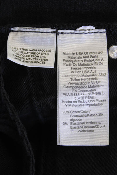J Crew Mens Black Skinny Straight Jeans Size 35