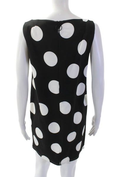 Akris Punto Women Shift Dress Black Sleeveless Round Neck Size 8