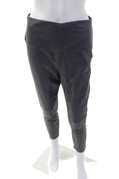 Lysse Womens Cropped Biker Ankle Pants Black Size L