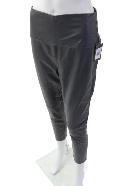 Lysse Womens Cropped Biker Ankle Pants Black Size L