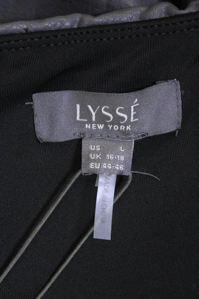 Lysse Womens Cropped Biker Ankle Pants Black Size L