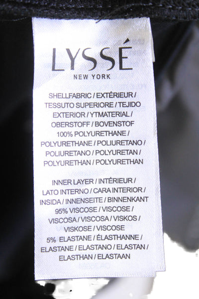 Lysse Womens Cropped Biker Ankle Pants Black Size L