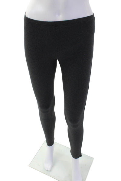 Hue Women Ankle Jeggings Dark Gray Cotton Spandex Size M
