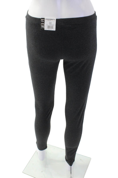 Hue Women Ankle Jeggings Dark Gray Cotton Spandex Size M